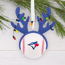 Load image into Gallery viewer, Hallmark MLB Toronto Blue Jays Reindeer Baseball Ornament
