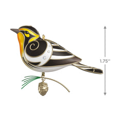 Load image into Gallery viewer, Hallmark The Beauty of Birds Blackburnian Warbler 2025 Ornament