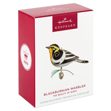 Load image into Gallery viewer, Hallmark The Beauty of Birds Blackburnian Warbler 2025 Ornament