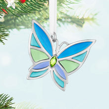 Load image into Gallery viewer, Hallmark Mini Bitty Bright Butterfly 2025 Metal Ornament, 1.25"