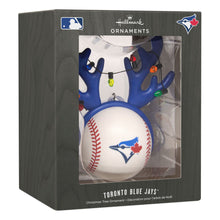 Load image into Gallery viewer, Hallmark MLB Toronto Blue Jays Reindeer Baseball Ornament