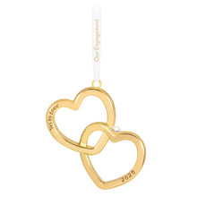 Load image into Gallery viewer, Hallmark Our Engagement 2025 Metal Ornament