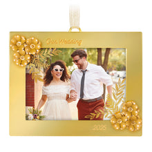 Load image into Gallery viewer, Hallmark Our Wedding 2025 Photo Frame Metal Ornament