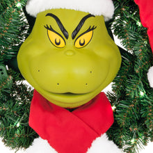 Load image into Gallery viewer, Hallmark Dr. Seuss's How the Grinch Stole Christmas!™ The Grinch Wreath With Light, Sound and Motion, 24”
