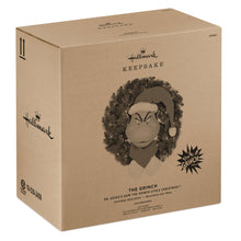 Load image into Gallery viewer, Hallmark Dr. Seuss's How the Grinch Stole Christmas!™ The Grinch Wreath With Light, Sound and Motion, 24”