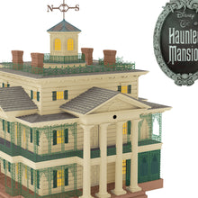 Load image into Gallery viewer, Hallmark Disney The Haunted Mansion Collection Disneyland Manor Tree Topper With Light and Sound