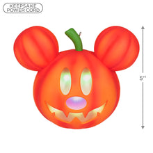 Load image into Gallery viewer, Hallmark Disney Mickey Mouse Mysterious Mickey Jack-o'-Lantern Ornament With Light