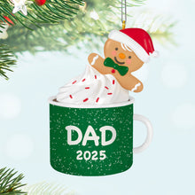 Load image into Gallery viewer, Hallmark Dad Gingerbread Boy in Mug 2025 Ornament