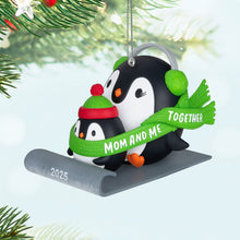 Load image into Gallery viewer, Hallmark Mom & Me Penguins Sledding 2025 Ornament