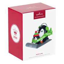 Load image into Gallery viewer, Hallmark Mom & Me Penguins Sledding 2025 Ornament