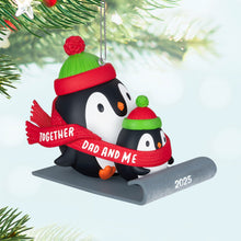 Load image into Gallery viewer, Hallmark Dad & Me Penguins Sledding 2025 Ornament
