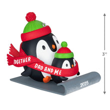 Load image into Gallery viewer, Hallmark Dad & Me Penguins Sledding 2025 Ornament