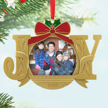 Load image into Gallery viewer, Hallmark A Joy to Behold 2025 Photo Frame Metal Ornament