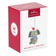 Load image into Gallery viewer, Hallmark Baby Boy's First Christmas Elephant 2025 Ornament