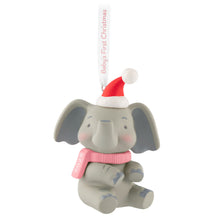 Load image into Gallery viewer, Hallmark Baby Girl's First Christmas Elephant 2025 Ornament