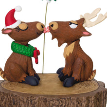Load image into Gallery viewer, Hallmark Merry Kiss-Moose 2025 Musical Ornament With Motion