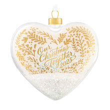 Load image into Gallery viewer, Hallmark Our Christmas Together 2025 Glass Ornament