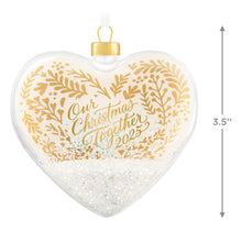 Load image into Gallery viewer, Hallmark Our Christmas Together 2025 Glass Ornament