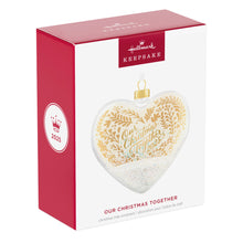 Load image into Gallery viewer, Hallmark Our Christmas Together 2025 Glass Ornament