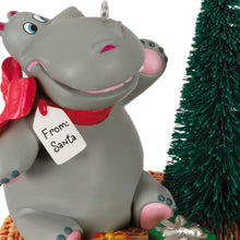 Load image into Gallery viewer, Hallmark I Want a Hippopotamus for Christmas 2024 Musical Ornament
