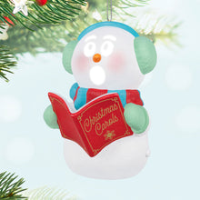 Load image into Gallery viewer, Hallmark Caroling Snowman 2024 Musical Ornament With Light