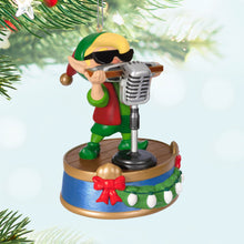Load image into Gallery viewer, Hallmark North Pole Tree Trimmers Band Collection Hank On Harmonica 2024 Musical Ornament With Light