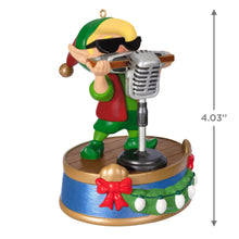 Load image into Gallery viewer, Hallmark North Pole Tree Trimmers Band Collection Hank On Harmonica 2024 Musical Ornament With Light
