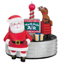 Load image into Gallery viewer, Hallmark Ho-Ho-Holiday Travel 2024 Ornament With Light, Sound and Motion