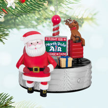 Load image into Gallery viewer, Hallmark Ho-Ho-Holiday Travel 2024 Ornament With Light, Sound and Motion