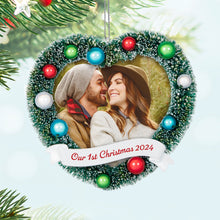 Load image into Gallery viewer, Hallmark Our 1st Christmas 2024 Photo Frame Ornament