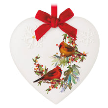 Load image into Gallery viewer, Hallmark Christmas Cardinals 2024 Porcelain Ornament