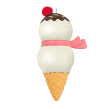 Load image into Gallery viewer, Hallmark Mom Snowman Ice Cream Cone 2024 Ornament