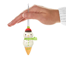 Load image into Gallery viewer, Hallmark Dad Snowman Ice Cream Cone 2024 Ornament