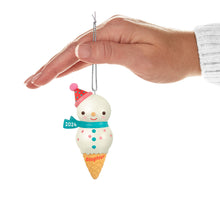 Load image into Gallery viewer, Hallmark Daughter Snowman Ice Cream Cone 2024 Ornament
