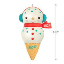 Load image into Gallery viewer, Hallmark Son Snowman Ice Cream Cone 2024 Ornament