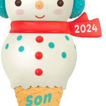 Load image into Gallery viewer, Hallmark Son Snowman Ice Cream Cone 2024 Ornament