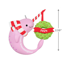 Load image into Gallery viewer, Hallmark Great-Granddaughter Narwhal 2024 Ornament