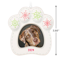 Load image into Gallery viewer, Hallmark Happy Dog 2024 Porcelain Photo Frame Ornament