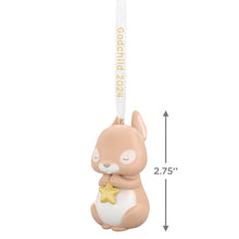 Load image into Gallery viewer, Hallmark Godchild Bunny 2024 Porcelain Ornament