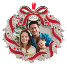 Load image into Gallery viewer, Hallmark Our Family Christmas 2024 Metal Photo Frame Ornament