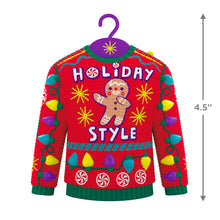 Load image into Gallery viewer, Hallmark Holiday Style 2025 Sweater Musical Ornament With Light