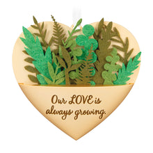 Load image into Gallery viewer, Hallmark Growing In Love 2024 Metal & Fabric Ornament