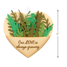 Load image into Gallery viewer, Hallmark Growing In Love 2024 Metal & Fabric Ornament