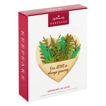 Load image into Gallery viewer, Hallmark Growing In Love 2024 Metal & Fabric Ornament