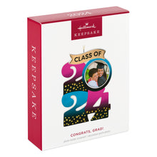 Load image into Gallery viewer, Hallmark Congrats, Grad! 2024 Porcelain Photo Frame Ornament