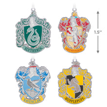 Load image into Gallery viewer, Hallmark Harry Potter™ Hogwarts™ House Crest 2024 Metal Ornaments, Set of 4