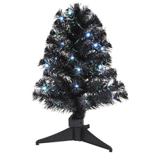 Load image into Gallery viewer, Hallmark Mini ShowToppers Black Christmas Tree With Light, 17"