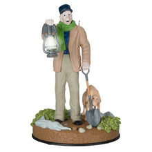 Load image into Gallery viewer, Hallmark Disney The Haunted Mansion Collection The Caretaker and His Dog Ornament With Light and Sound
