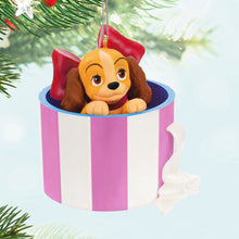 Load image into Gallery viewer, Hallmark Disney Lady and the Tramp Darling's Christmas Gift 2024 Ornament