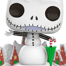 Load image into Gallery viewer, Hallmark Disney Tim Burton's The Nightmare Before Christmas Jack Skellington Snowman Funko POP!® 2024 Ornament